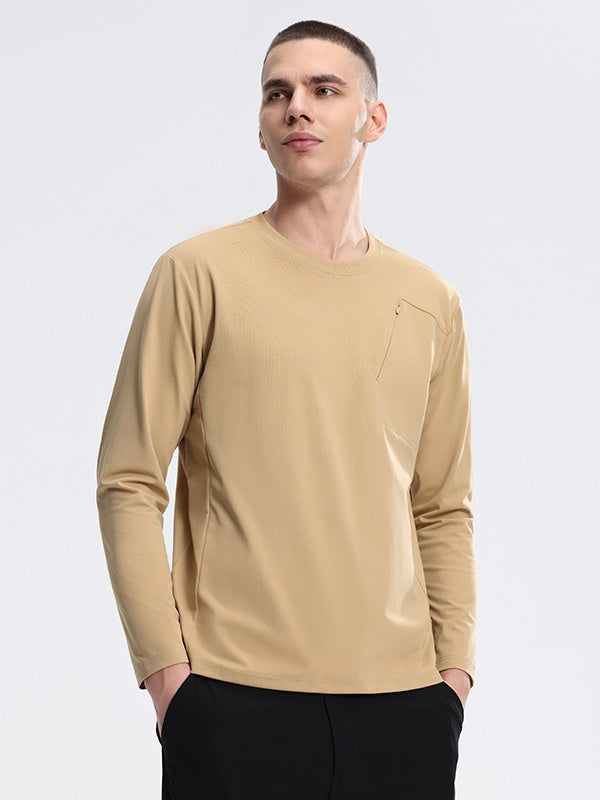 Moisture Absorption Quick-drying Breathable Outdoor Cycling Sports Crew Neck Sweatshirt