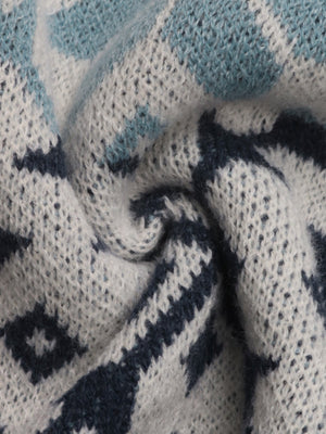 Christmas Snowflake Retro Round Neck Bottoming Top Sweater