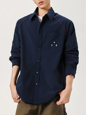 Hasselblad Line Loose-fit Color-blocked Shirts