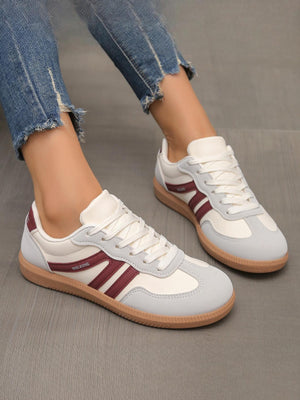 Retro Color-blocked German Training Shoes And Sneakers