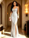 Sequined High-slit Bodycon Mermaid Dress