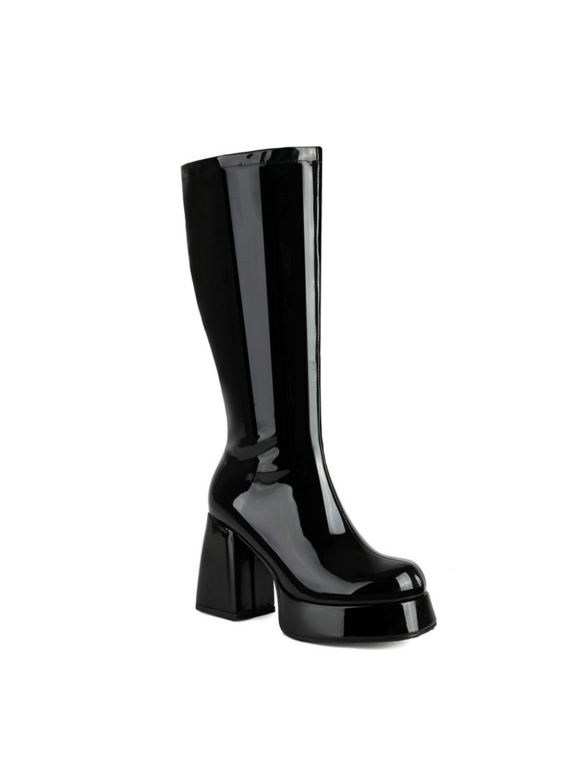 Colorful Platform High-heeled Fashion Mid-calf Boots
