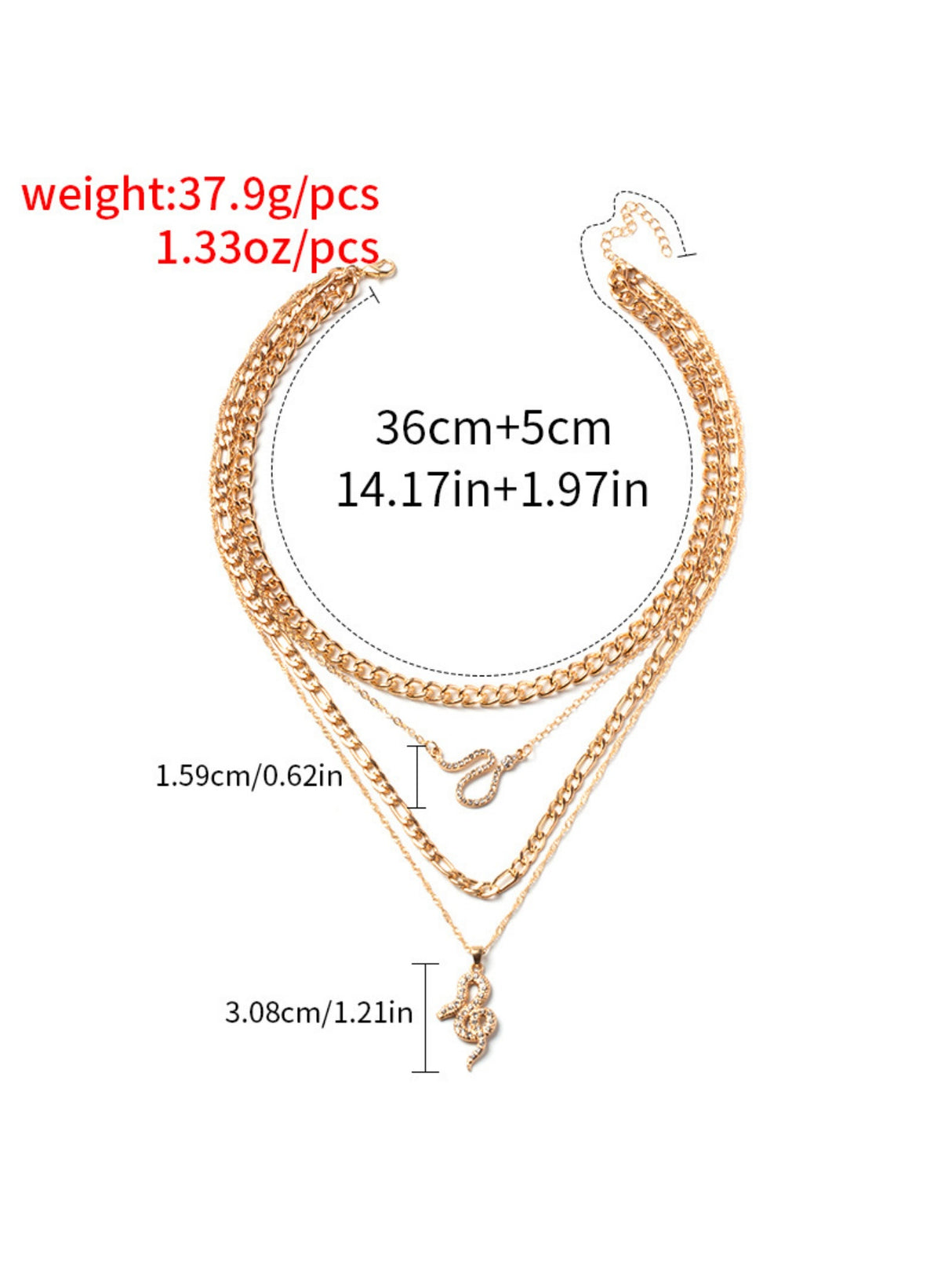 Snake Pendant Necklace