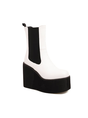 Wedge Platform Chelsea Boots