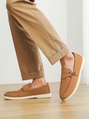 Suede Slip-on Loafers