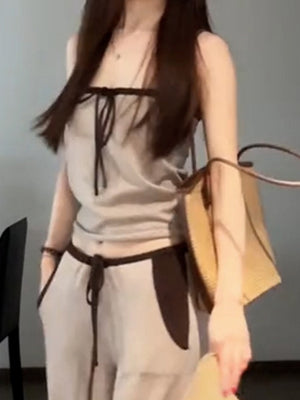 Korean Style Simple And Gentle Two-piece Set