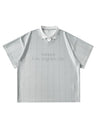 Retro Stripes Color-blocked Polo Shirt