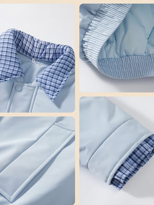Detachable Two-piece Colorblock Flight Jacket