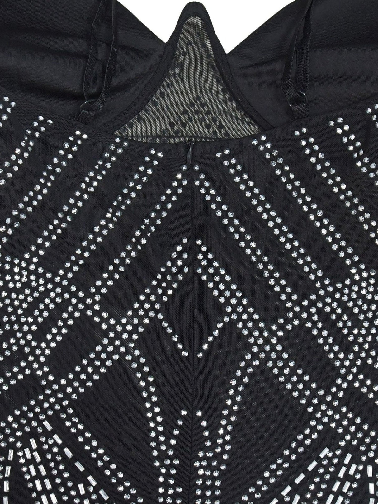 Sleeveless Bodycon Rhinestone Suspenders Slim-fit Party Shiny Maxi Dresses