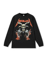American Retro Cotton Small Neckline Long-sleeved T-shirt