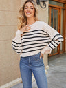 Liber Autumn Women's Crew Neck Raglan sleeves Jacket Short Loose Long sleeve Sweaters
