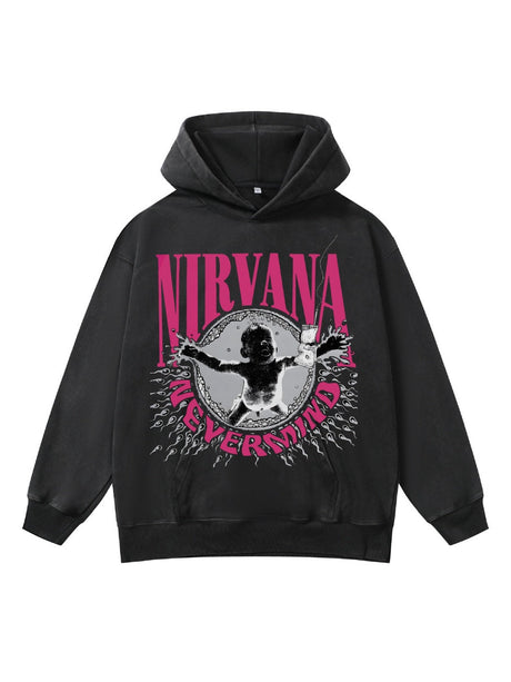 Nevermind Digital Direct Printing Washing Hoodies