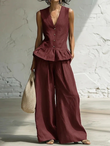 Women's Solid Color Suit