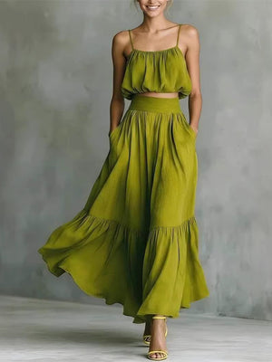 Minimalist Solid Color Casual Suit