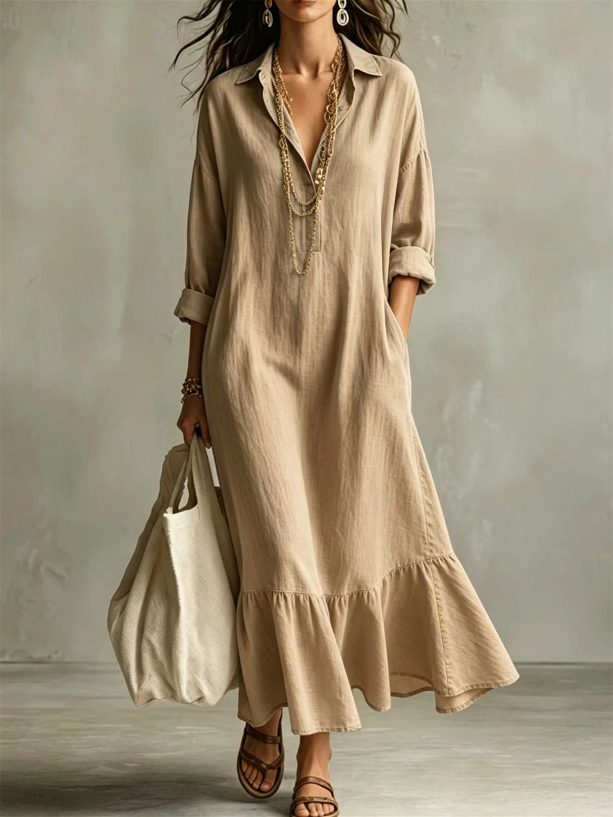 Simple And Elegant Midi Dress