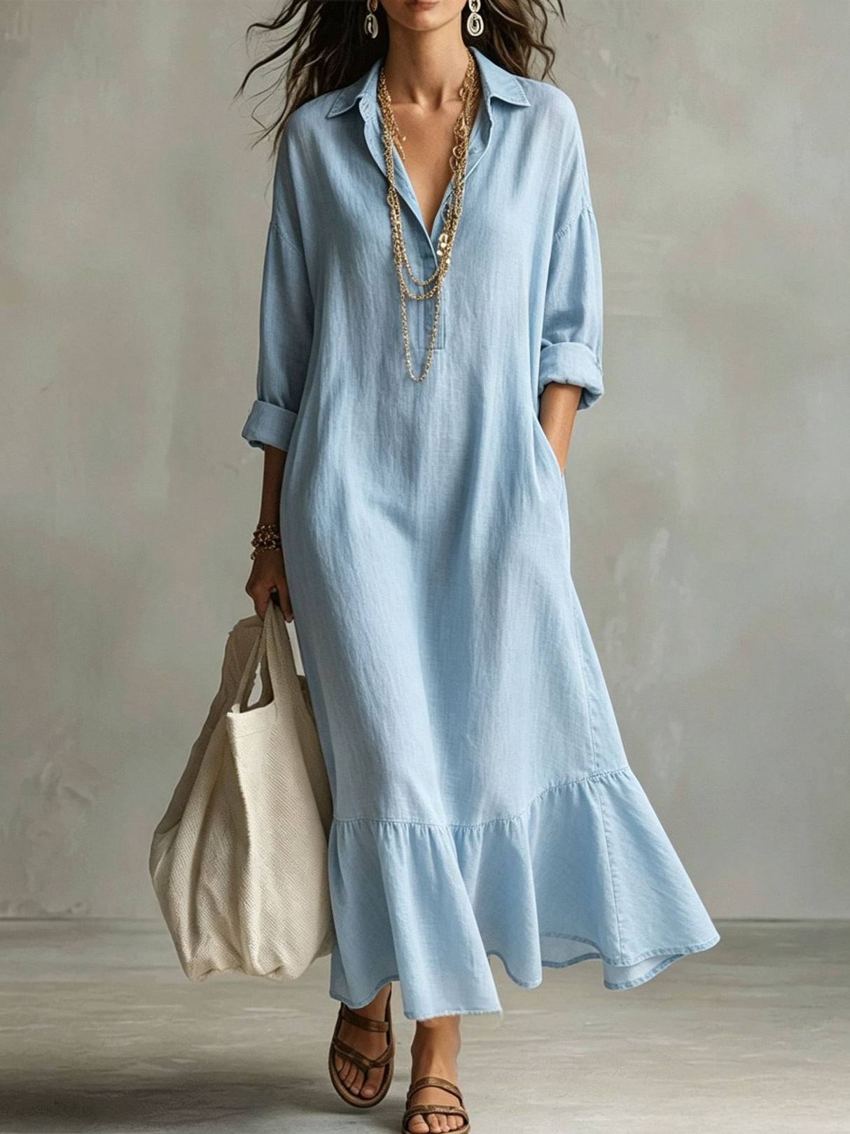 Simple And Elegant Midi Dress