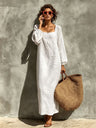 Simple Solid Color Elegant Midi Dress