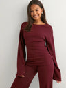 Basic Solid Color Casual Two-piece Set