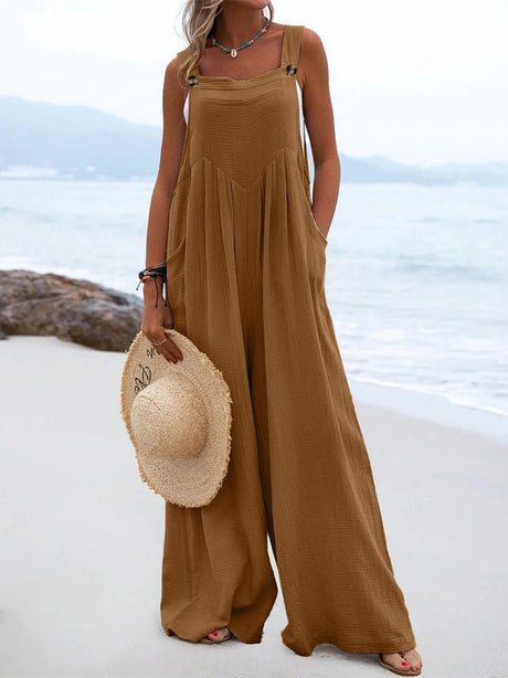 Liber Autumn Women's Buttons Jumpsuits&Bodysuits