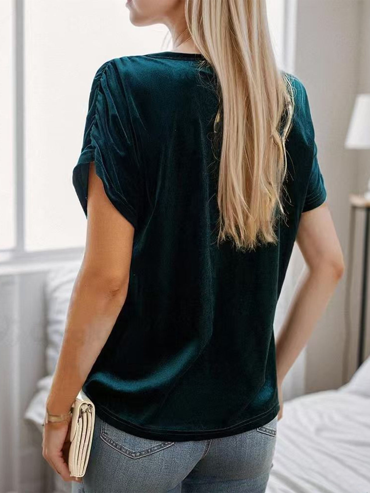 Simple Solid Color, Versatile T-shirt