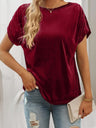 Simple Solid Color, Versatile T-shirt