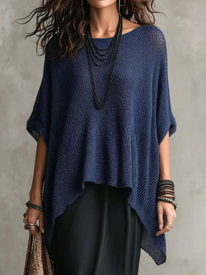 Casual Solid Color Chiffon Shirt