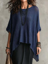 Casual Solid Color Chiffon Shirt