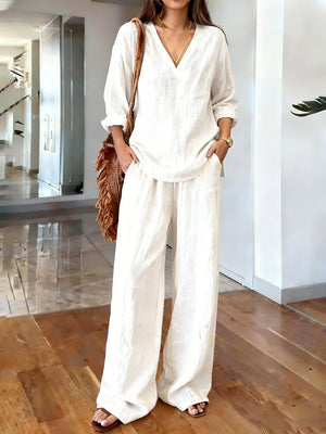 Simple Solid Color Suit