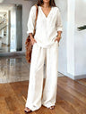 Simple Solid Color Suit