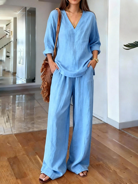 Simple Solid Color Suit