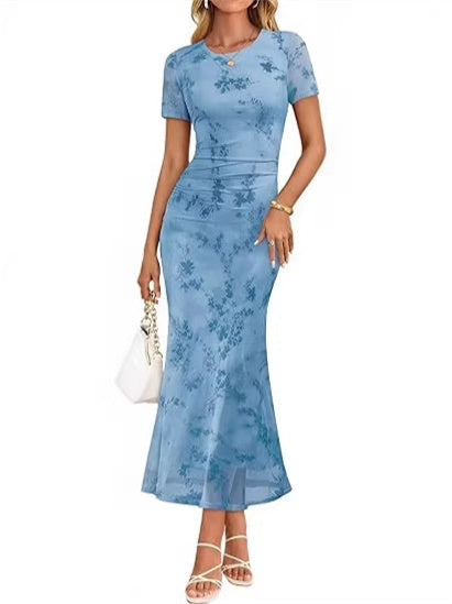 Women's Floral Print Midi Dress
