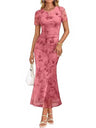 Women's Floral Print Midi Dress