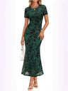 Women's Floral Print Midi Dress