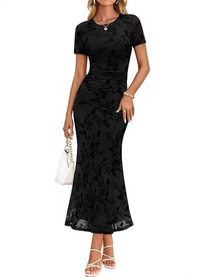 Women's Floral Print Midi Dress