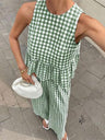 Retro Plaid Casual Suit