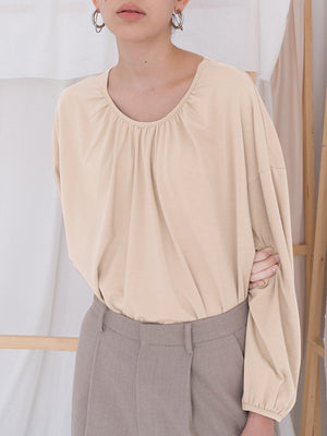 Loose-fitting Casual Cotton Short-sleeved Cover-up With Slightly Sheer Mesh Fabric