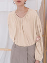 Loose-fitting Casual Cotton Short-sleeved Cover-up With Slightly Sheer Mesh Fabric