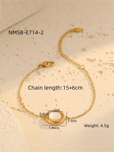 Gold Pearl Oval Pendant Necklace