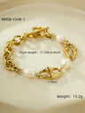 Gold Pearl Necklace