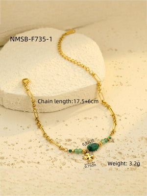 Natural Stone Beaded Bracelet