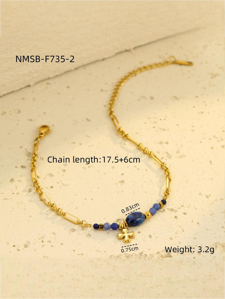Natural Stone Beaded Bracelet