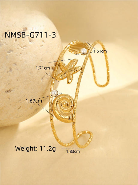 Holiday Shell And Starfish Bracelet