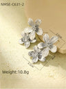 Elegant flower earrings