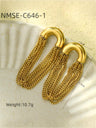 Hoop tassel earrings