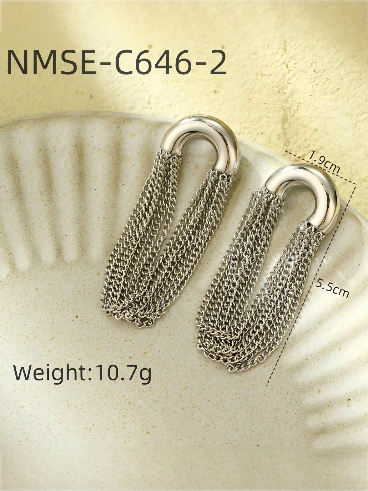 Hoop tassel earrings