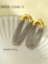 Hoop tassel earrings