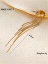 Ear clip tassel earrings