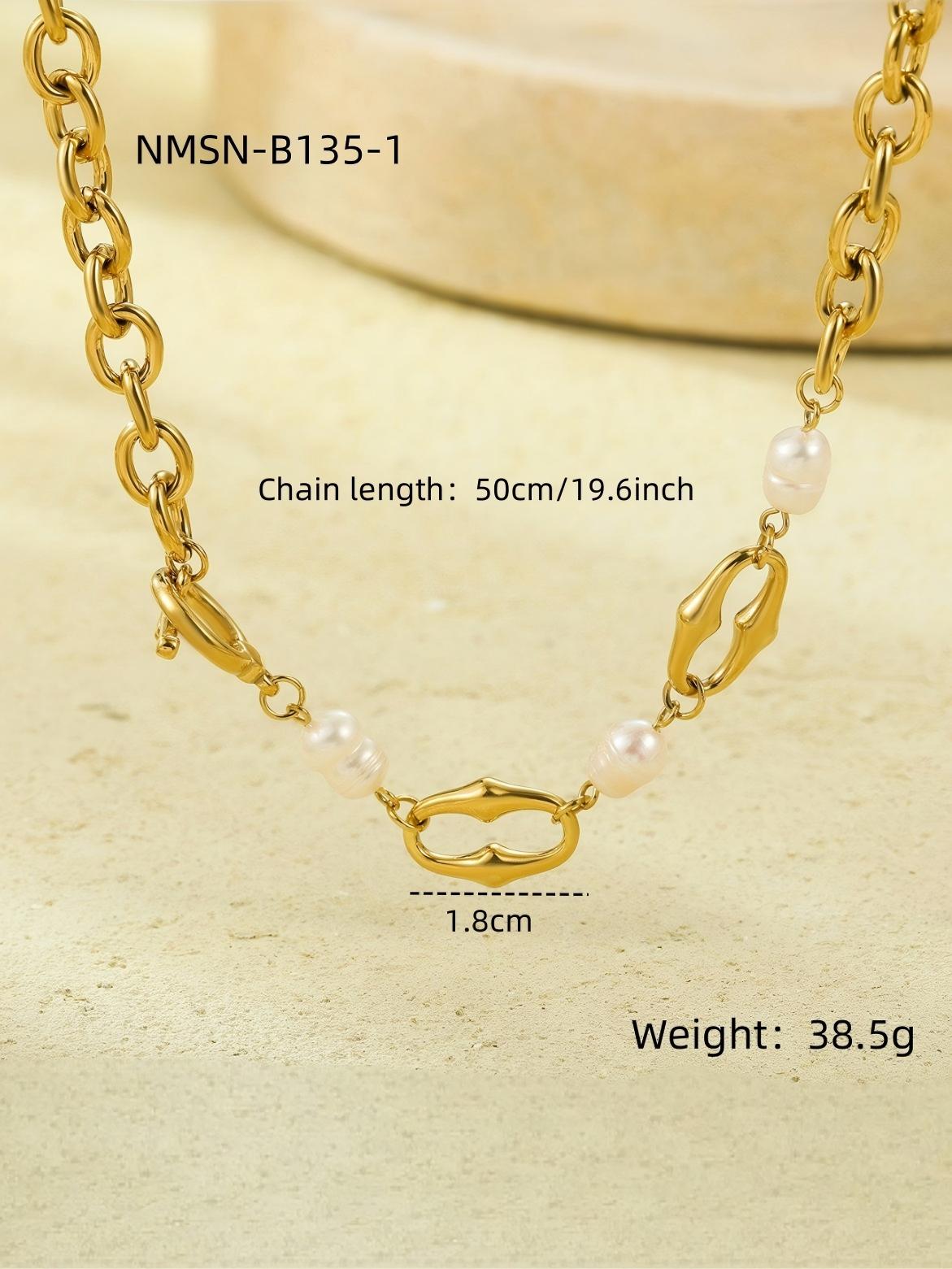 Gold Pearl Necklace