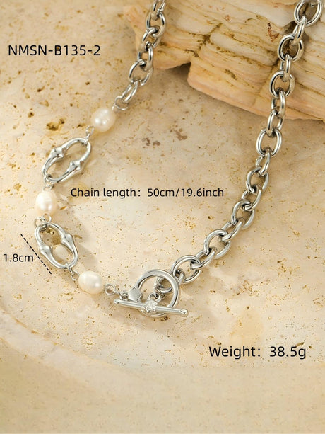 Gold Pearl Necklace