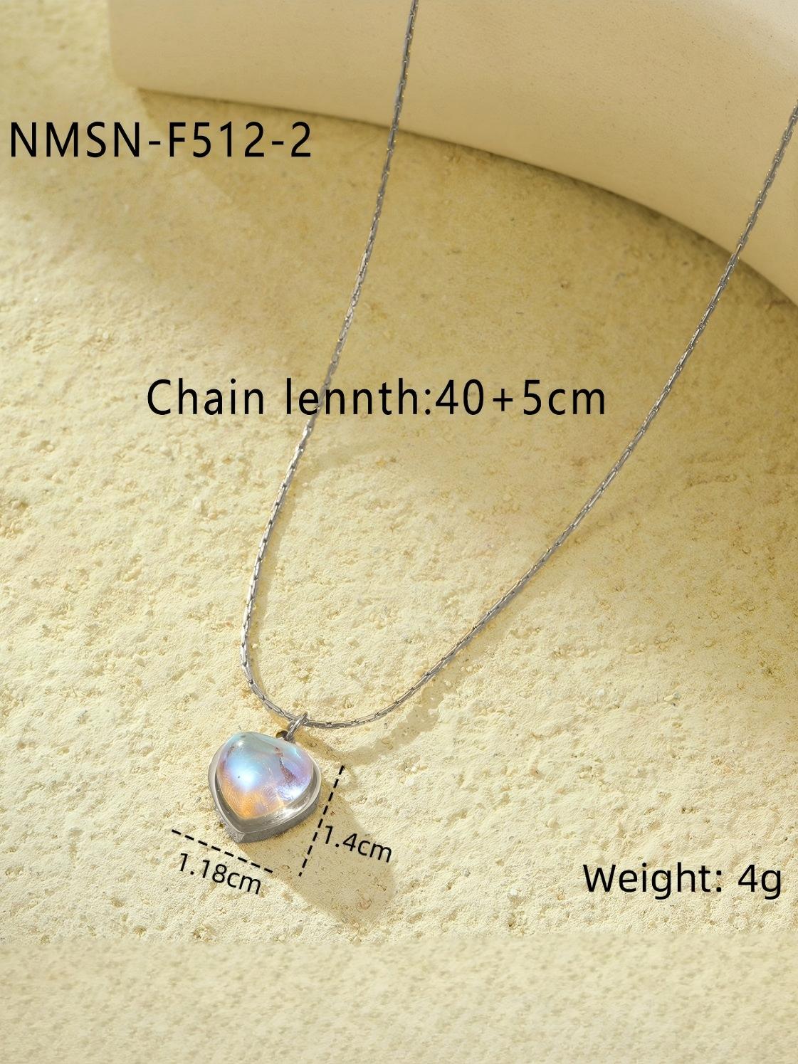 Colorful Heart Pendant Necklace